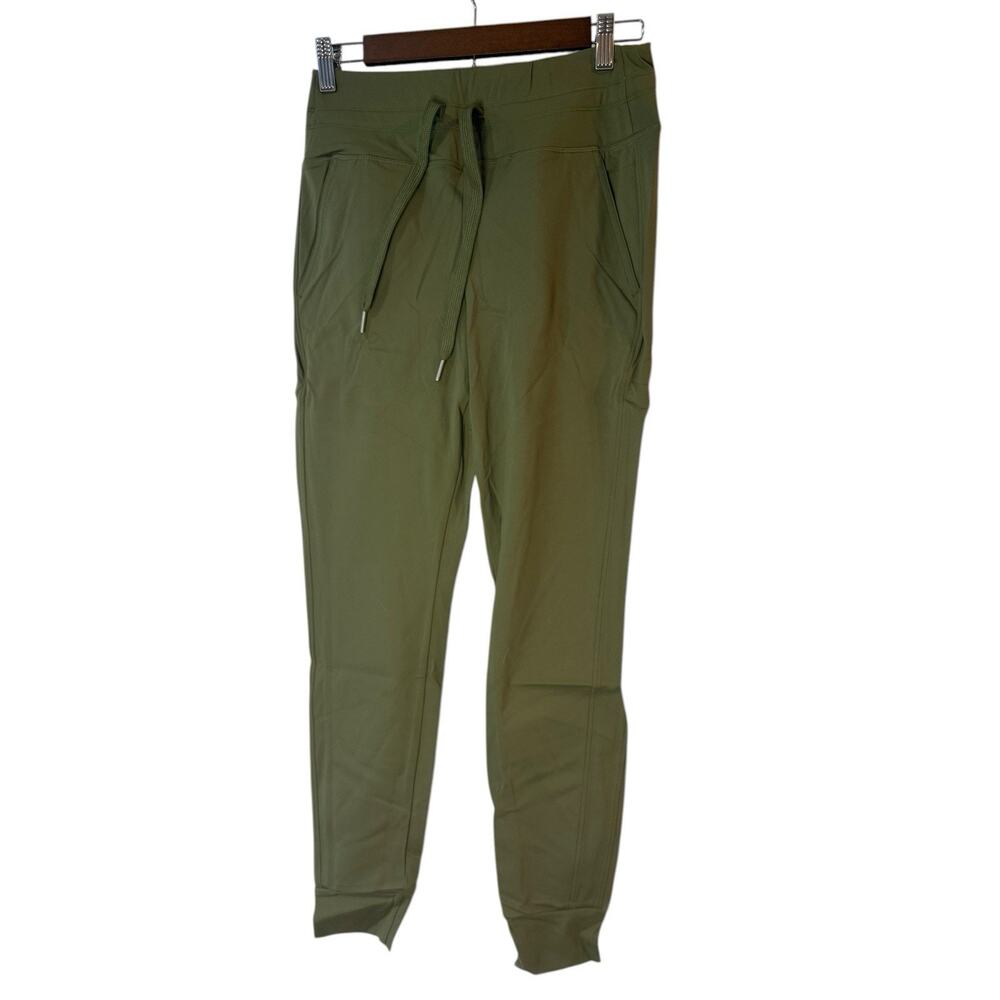 Halara Joggers M Olive Green Softlyzero Plush Drawstring Athleisure NWT